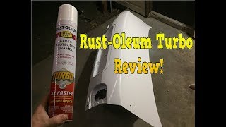 RustOleum Turbo spray paint REVIEW [upl. by Fedirko]