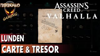 LOCALISATION CARTE amp TRÉSOR DE LUNDEN  ASSASSINS CREED VALHALLA [upl. by Hiller]