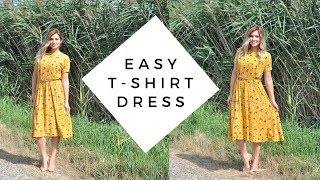 DIY Dress Tutorial  Sew a Dress without a Pattern [upl. by Posner]