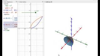 GEOGEBRA VOLUMEN MÉTODO DE ARANDELAS [upl. by Devan406]