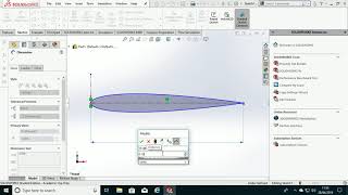 Creating the Aerofoil NACA 0012 Part for CFD Simulation in SolidWorks  Video 1 of 2 [upl. by Sacksen246]