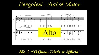 Pergolesi Stabat Mater  3 O quam tristis  Alto [upl. by Towrey848]