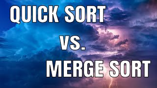 Quicksort vs Mergesort in 35 Seconds [upl. by Ioj]