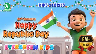 26th January  Animated Video for Kids  Republic Day  Evergreen Publication republicday 26jan [upl. by Damara]