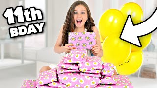 SIENNA’S 11th Birthday OPENING PRESENTS  Family Fizz [upl. by Laefar]