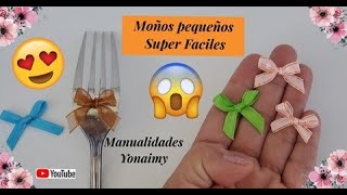 2 MANERAS SUPER 😲 FACILES DE HACER 🎀 MOÑOS PEQUEÑOS PERFECTOS 🎀 [upl. by Licht]