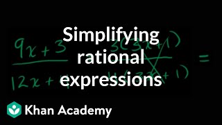 Simplifying rational expressions introduction  Algebra II  Khan Academy [upl. by Jamel]