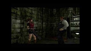 Resident Evil 2  Claire B Scenario Chief Irons Death [upl. by Eli55]