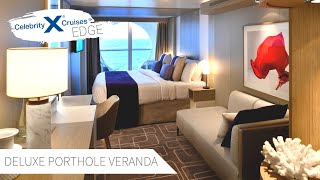 Deluxe Porthole View with Veranda  Celebrity Edge Full Walkthrough Tour amp Review 4K  2021 [upl. by Gehlbach]