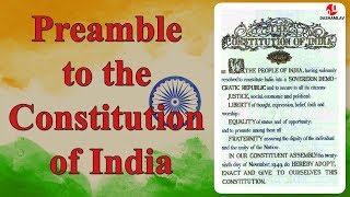 Preamble to the Constitution of India by Madhuram Aparajita [upl. by Bascomb]