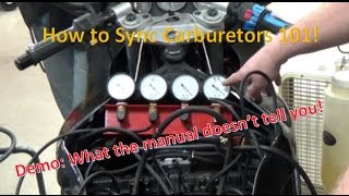 How to sync carburetors throttle bodies the right and WRONG way [upl. by Sanger]