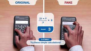 CASIO Scientific Calculator  Original vs Imitation [upl. by Anneehs263]