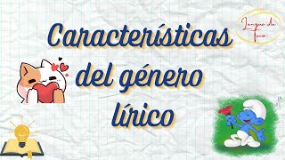 Características del género lírico [upl. by Ayik]