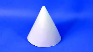 How To Make A Paper 3D Cone  Easy Figures [upl. by Keung719]