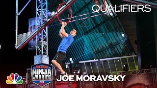 Joe Moravsky at the Minneapolis City Qualifiers  American Ninja Warrior 2018 [upl. by Aldous449]