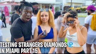 TESTING STRANGERS DIAMONDS🥶💎 PT 15 SPRING BREAK EDITION  PUBLIC INTERVIEW [upl. by Hairahs359]