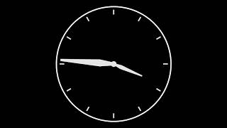 Analog 24 hours clock 4K animation 01 [upl. by Euginimod17]