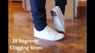 Beginners From Scratch  28 Clogging Dance Steps  Part 1 [upl. by Sonnnie]