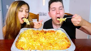 EXTREMELY CHEESY MAC amp CHEESE ULTIMATE FEAST • Mukbang amp Recipe [upl. by Grefe]