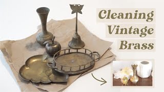 How to Clean Vintage Brass  2 Easy DIY Recipes [upl. by Thebazile]