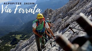 ALPSPITZE 2628m via NordwandFerrata  Video für Anfänger amp Einsteiger  Dein erster Klettersteig [upl. by Oza]