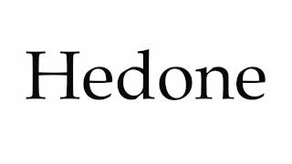 How to Pronounce Hedone [upl. by Fonzie]