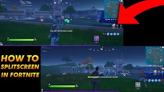 HOW TO SPLIT SCREEN IN FORTNITE FORTNITE SPLITSCREEN TUTORIAL PS4XBOX ONE [upl. by Aliber11]