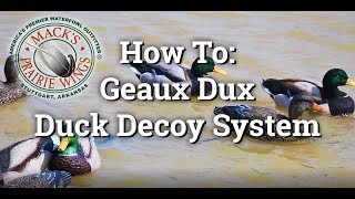 How To Setup A Duck Moss Geaux Dux  Duck Decoy System [upl. by Lavina525]