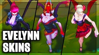 All Evelynn Skins Spotlight 2021  Including Coven Evelynn [upl. by Aratihc]