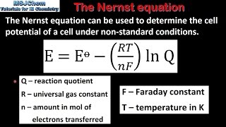 C6 The Nernst equation HL [upl. by Harlamert]