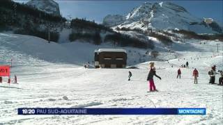 Station de ski de Gourette Janvier 2017 [upl. by Eniluqcaj722]