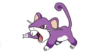 How To Draw Rattata POKEMON [upl. by Janella247]