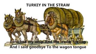 TURKEY IN THE STRAW words lyrics barn square dance ho down folk music song country fall Thanksgiving [upl. by Shira]