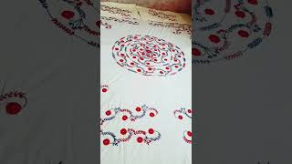 New beautiful bedsheet designhand embroidery chadar ka design [upl. by Martita]