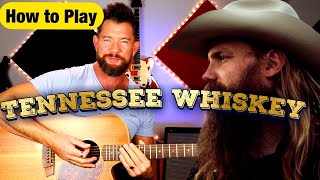 How to Play Tennesse Whiskey on Guitar  simple to amazing all in one lesson [upl. by Gottwald]