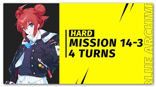 Blue Archive  Mission 143 Hard 4 Turns [upl. by Baiss174]