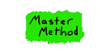 Master Method to Solve Recurrences  Overview [upl. by Nerek]