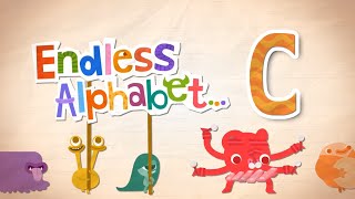 Endless Alphabet A to Z  Letter C  CAMOUFLAGE CELEBRATE CLUMSY CONTAGIOUS  Originator Games [upl. by Emanuele]