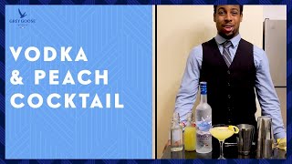 Easy Vodka amp Peach Cocktail Recipe  Grey Goose House Pour [upl. by Bridges]