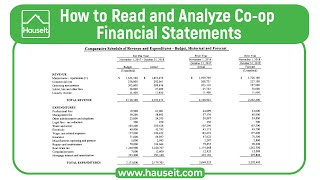 How to Read and Analyze Coop Financial Statements [upl. by Carlene]