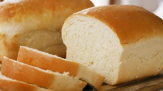 Homemade White Bread Recipe  Easy Bread Recipe For Beginners [upl. by Uhn]