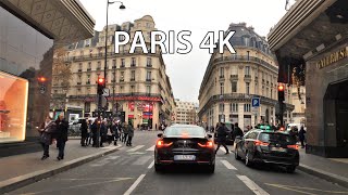 Paris 4K  Classic Paris Streets  Driving Downtown [upl. by Dachia756]