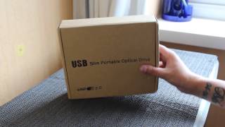 USB Slim Portable Optical Drive Unboxing [upl. by Otrevlig450]