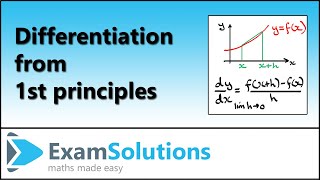 Differentiation from 1st Principles  Calculus by ExamSolutions [upl. by Rotman]