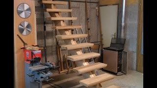 Fabrication dun escalier partie 2Build an oak staircase Part2 [upl. by Aytida]