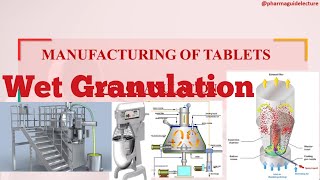 Manufacturing of Tablets by wet Granulation method [upl. by Nwahsal]