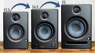 Which Presonus Studio Monitors Should You Get  Presonus Eris E35 E45 amp E5 Comparison 2021 [upl. by Anij529]