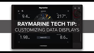 Raymarine Tech Tip Customizing Data Displays on Axiom [upl. by Eicnahc]