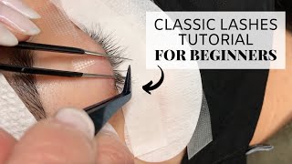 Classic Lashes Tutorial For Beginners [upl. by Selinski]