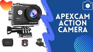 APEXCAM 4K M80 AIR action camera unboxing and testing [upl. by Aiekahs]